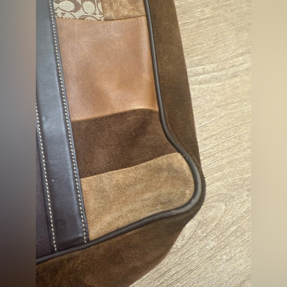 Coach Holiday Patchwork leather/suede tote - Picture 13 of 14